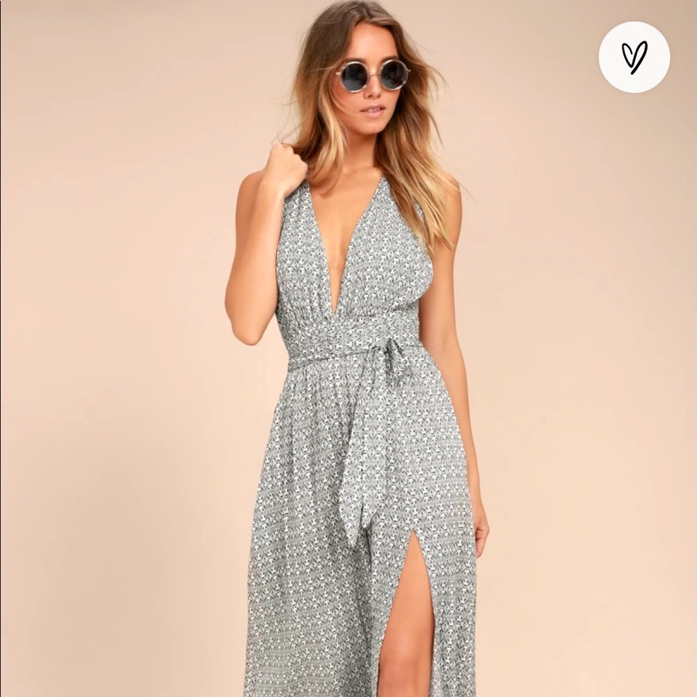 Casablanca Queen Black and White Print Maxi Dress